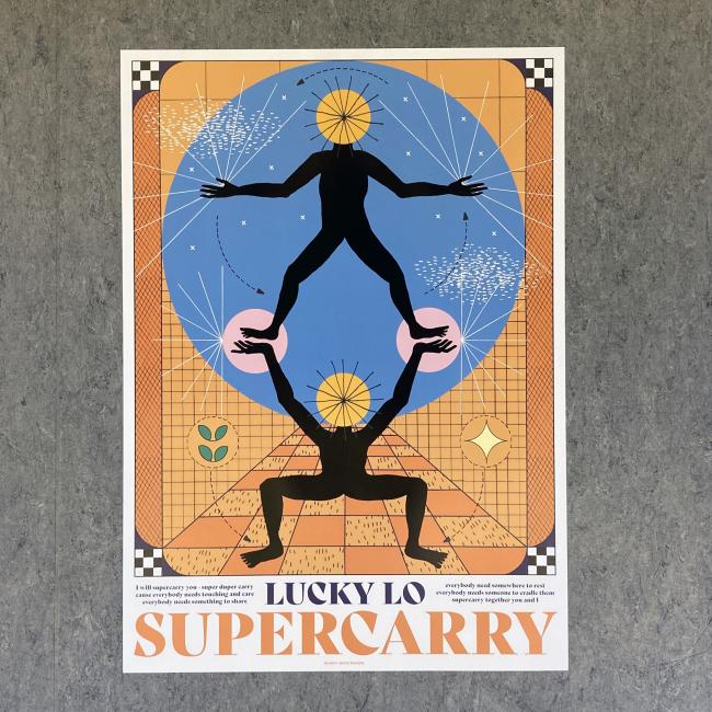 Supercarry Poster by Signe Bagger